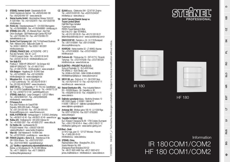 STEINEL IR 180 COM2 Information