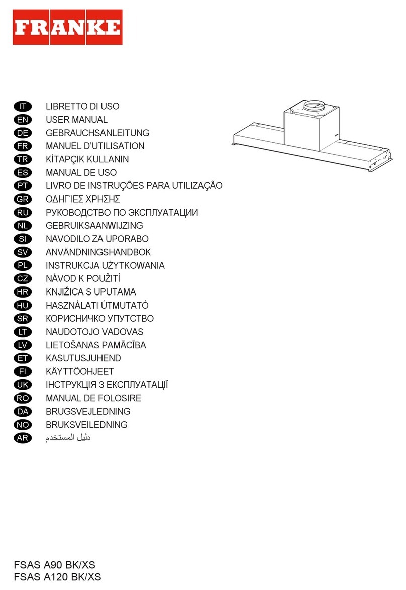 Franke FSAS A120 BK/XS User manual
