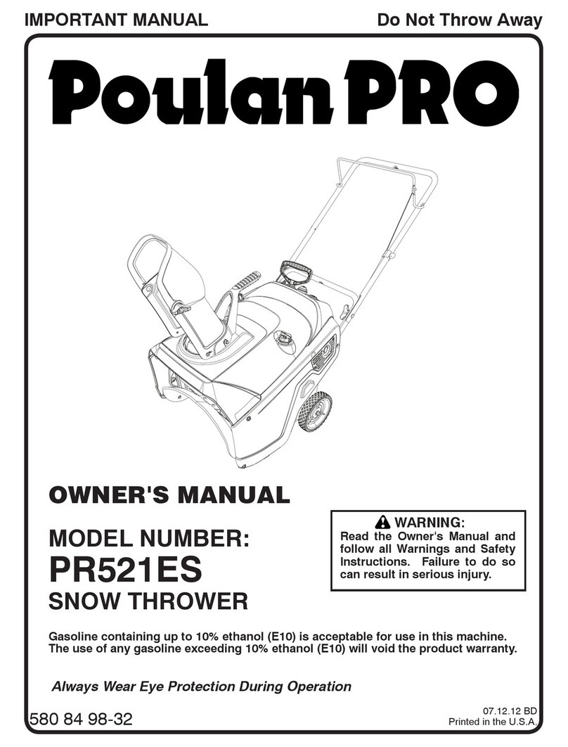 Jonsered PR521ES owner's manual