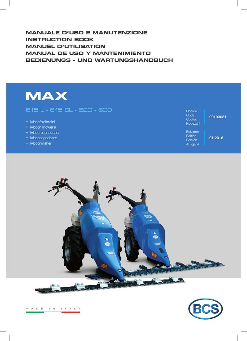 BCS MAX 615 L Instruction book