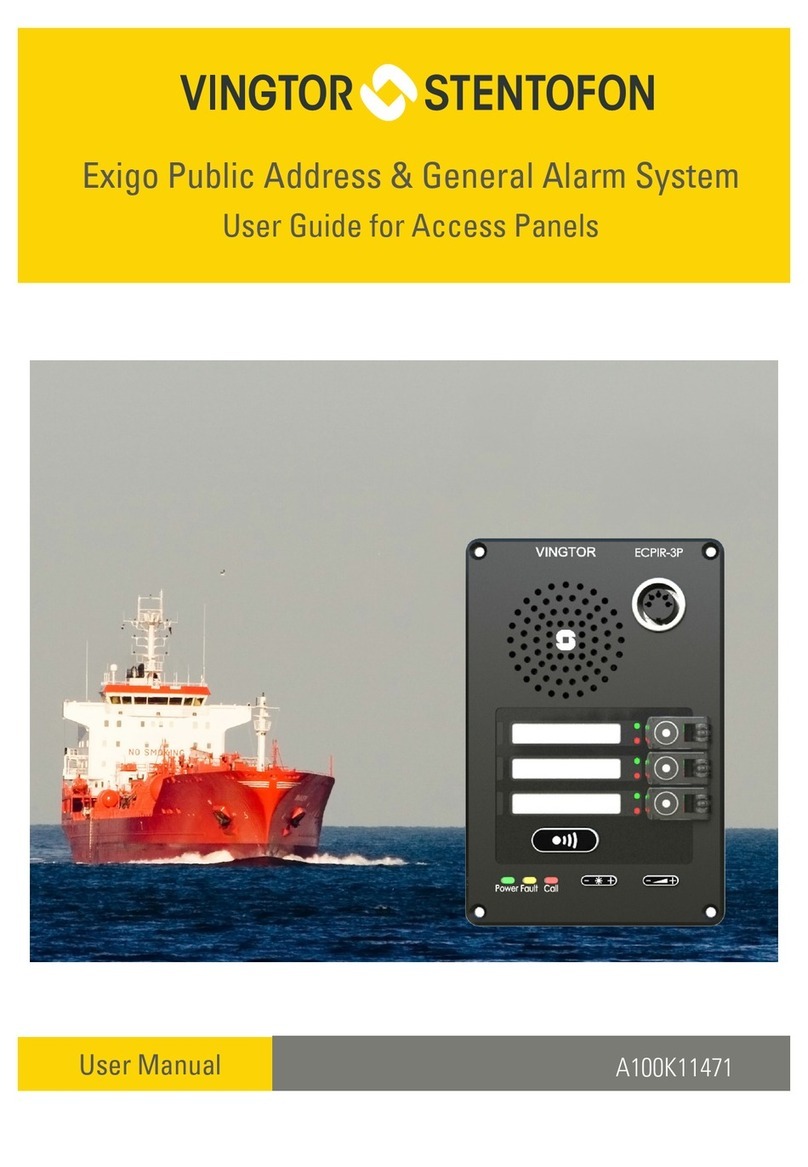 Vingtor Stentofon A100K11471 user guide