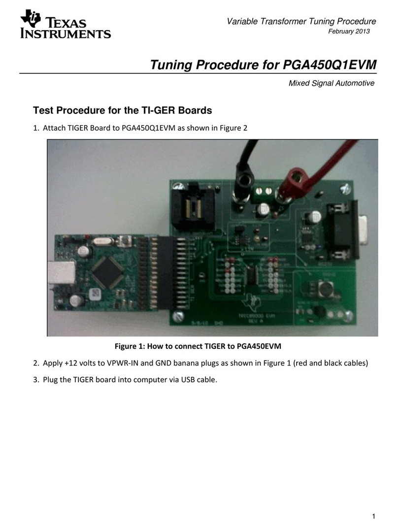 Texas Instruments PGA450Q1EVM Tuning Procedure