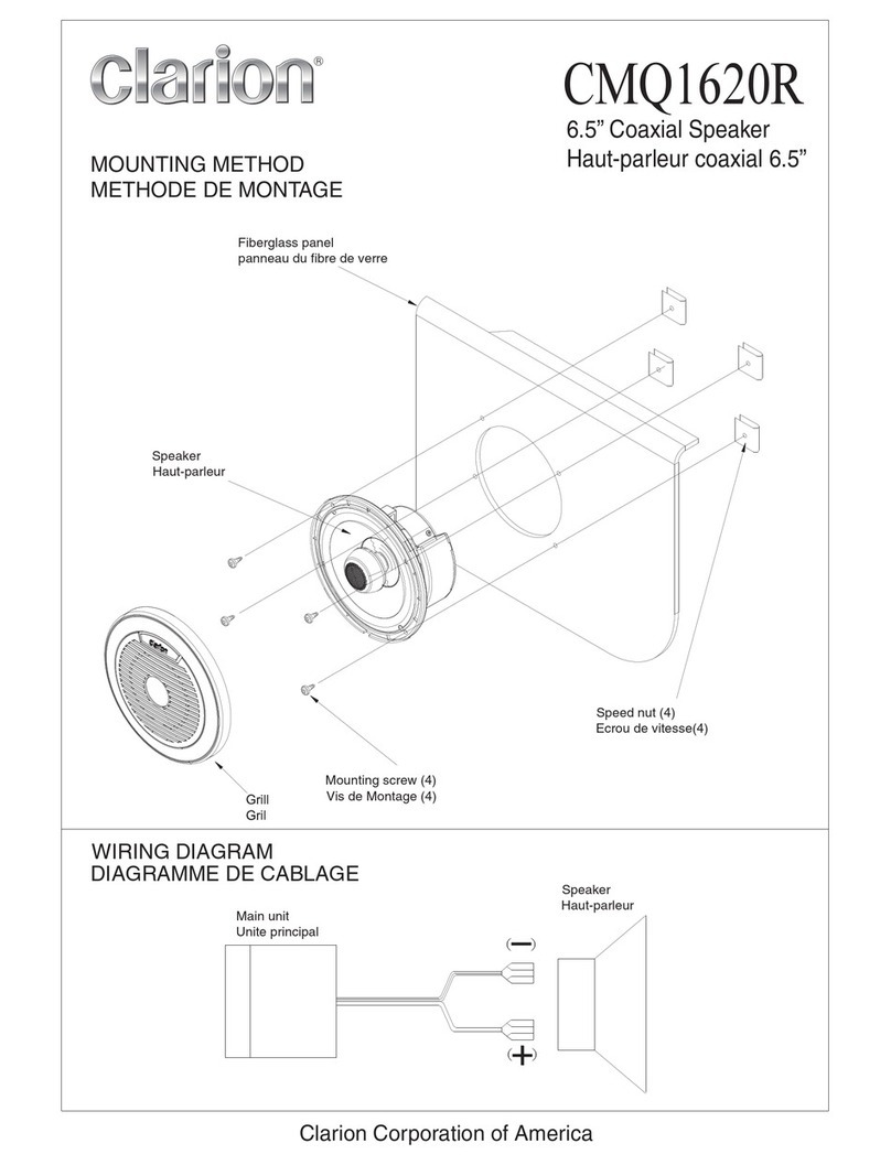 Clarion CMQ1620R User manual