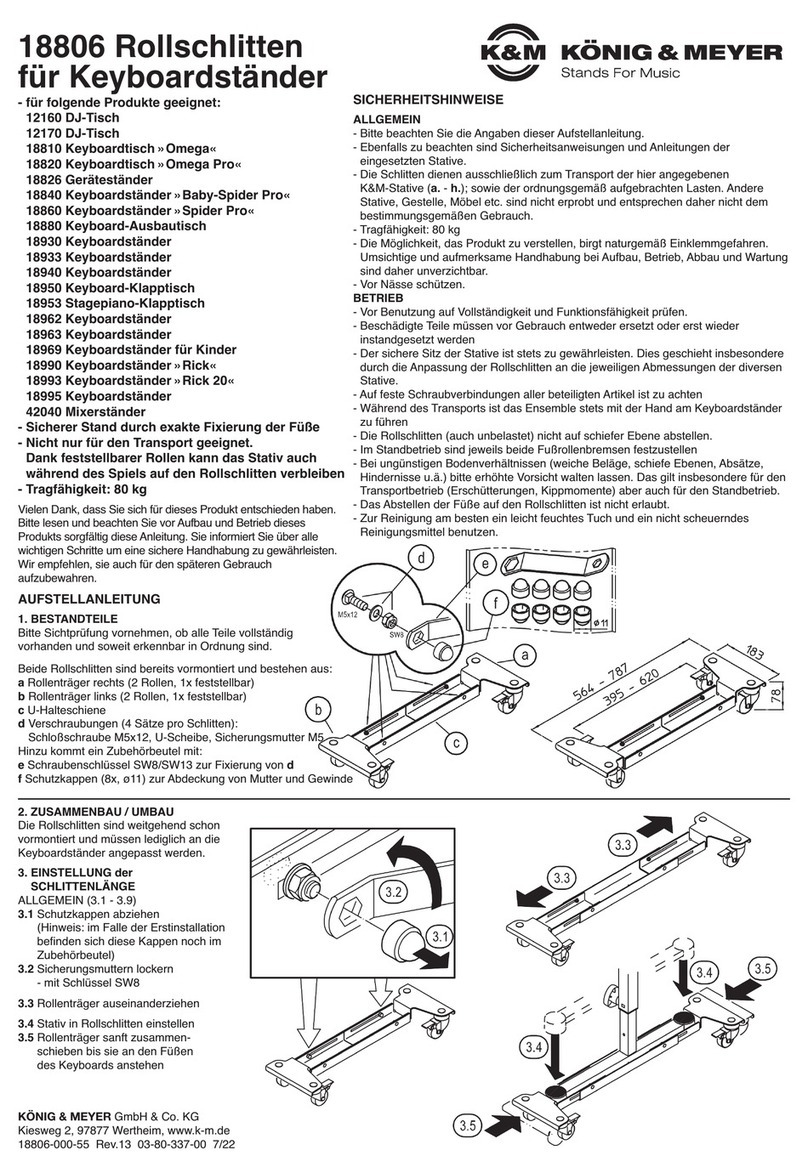 Konig & Meyer 18860 quick start guide