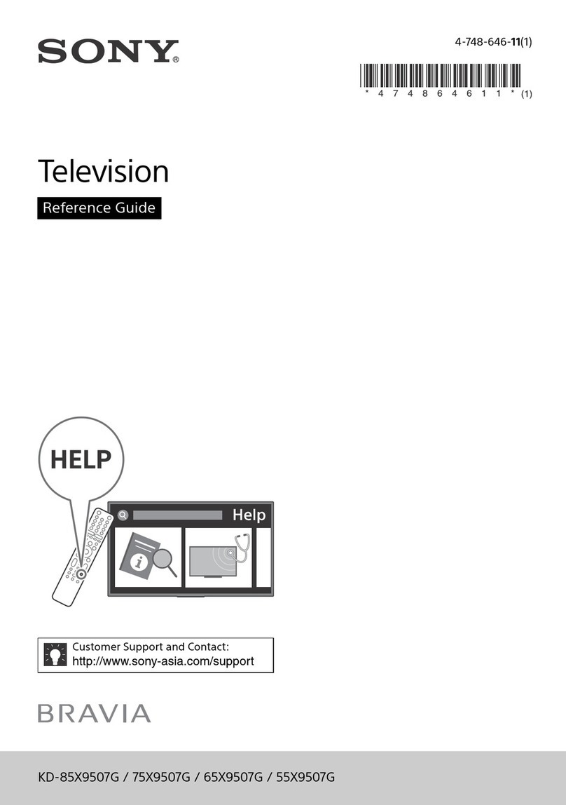 Sony BRAVIA KD-85X9507G User manual