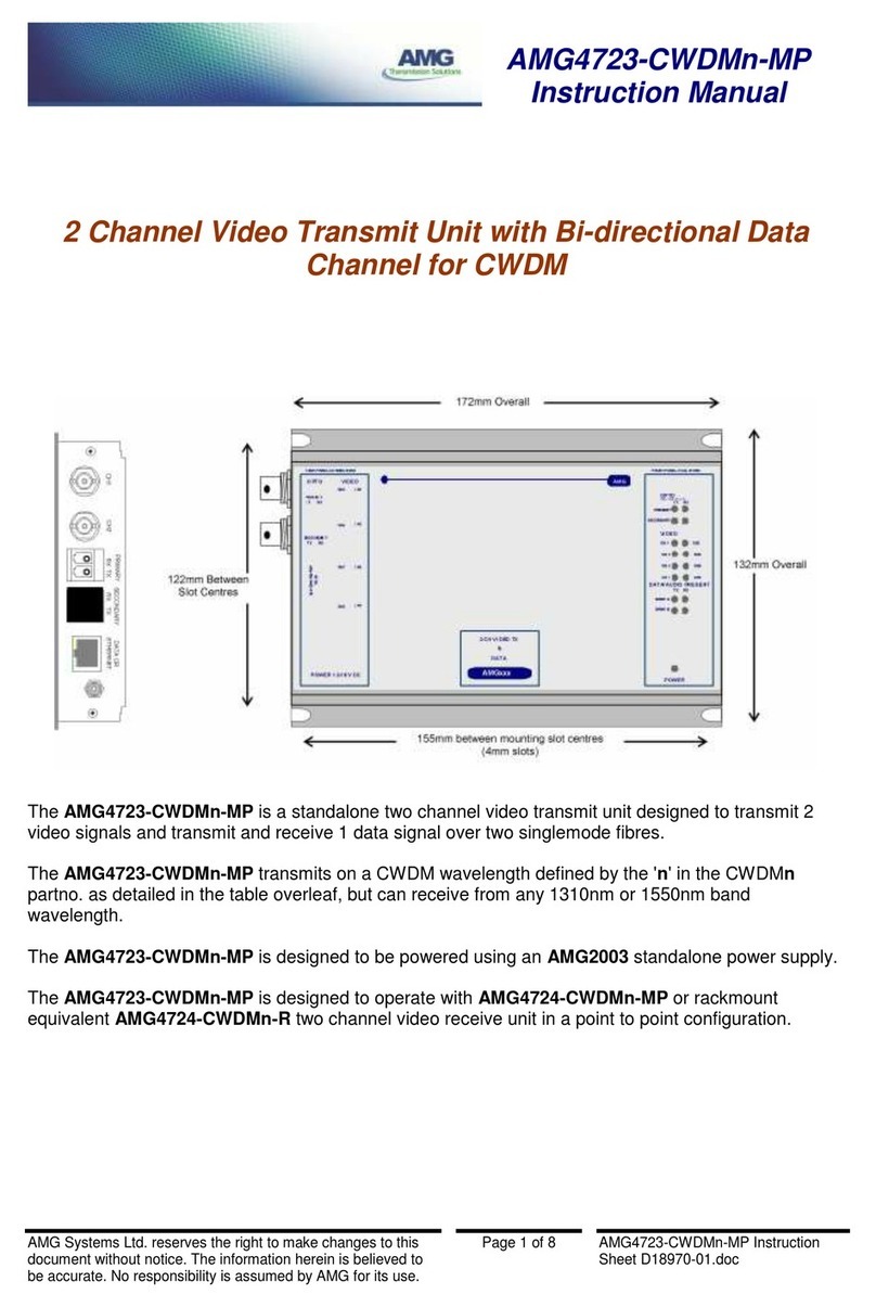 AMG AMG4723-CWDMn-MP instruction manual