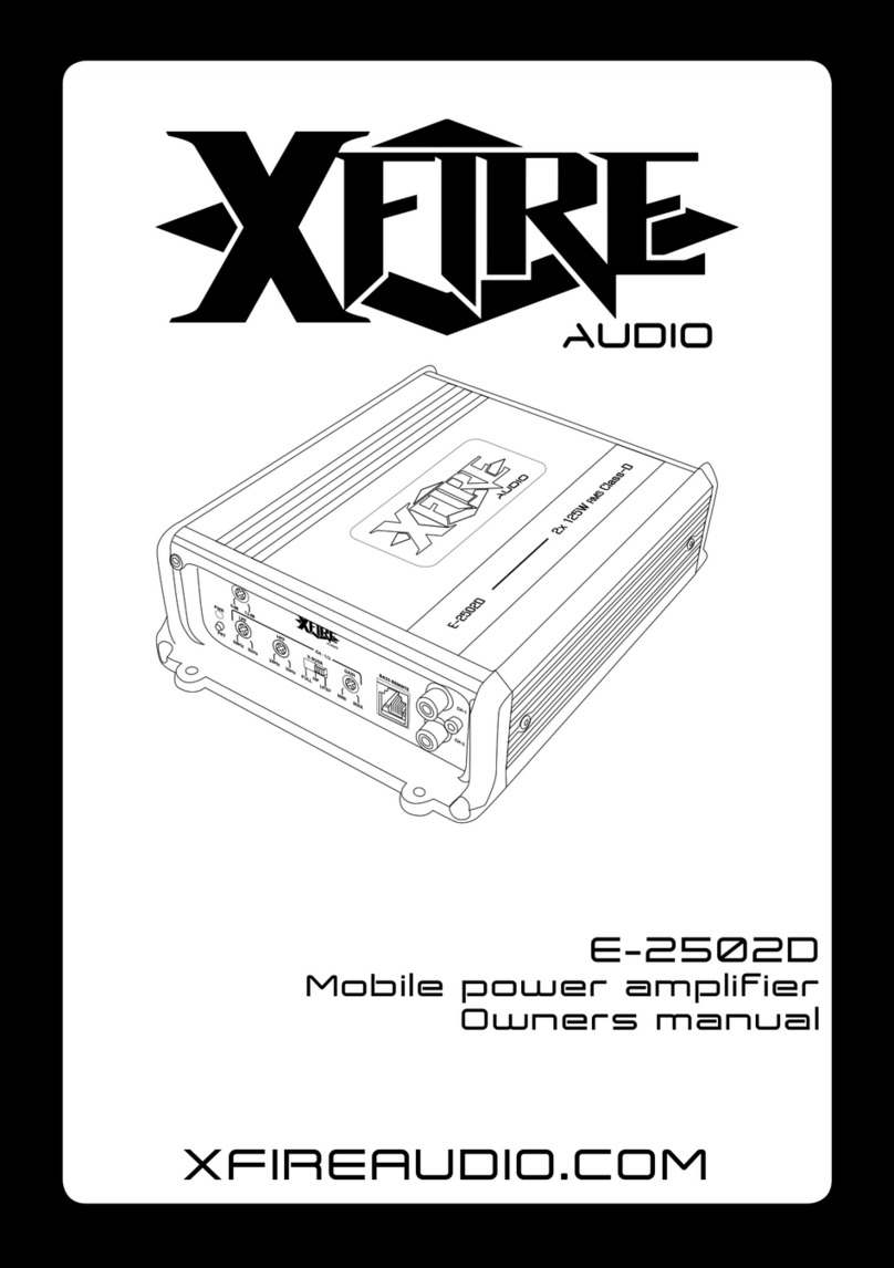 XFIRE AUDIO E-2502D User manual XFIRE AUDIO E-2502D User manual
