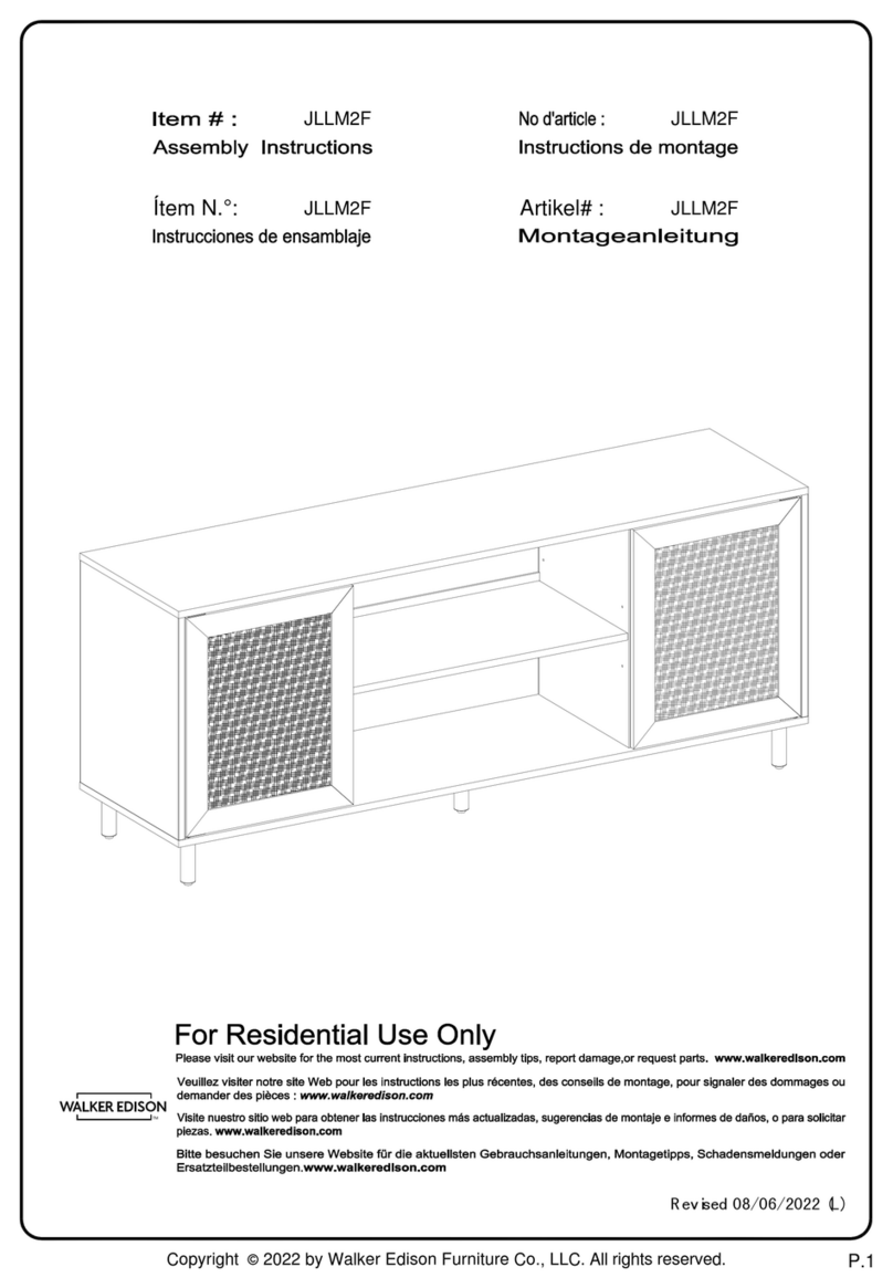 Walker Edison JLLM2F User manual