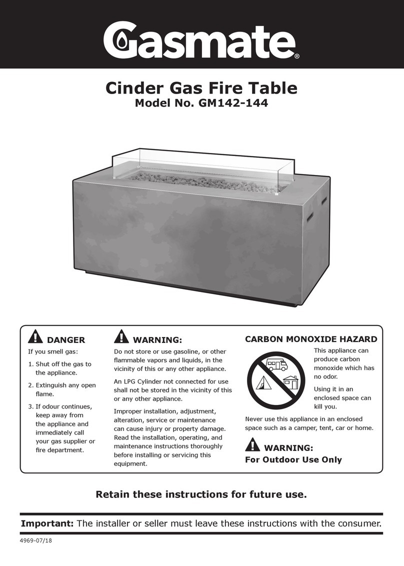 Gasmate GM142-144 manual