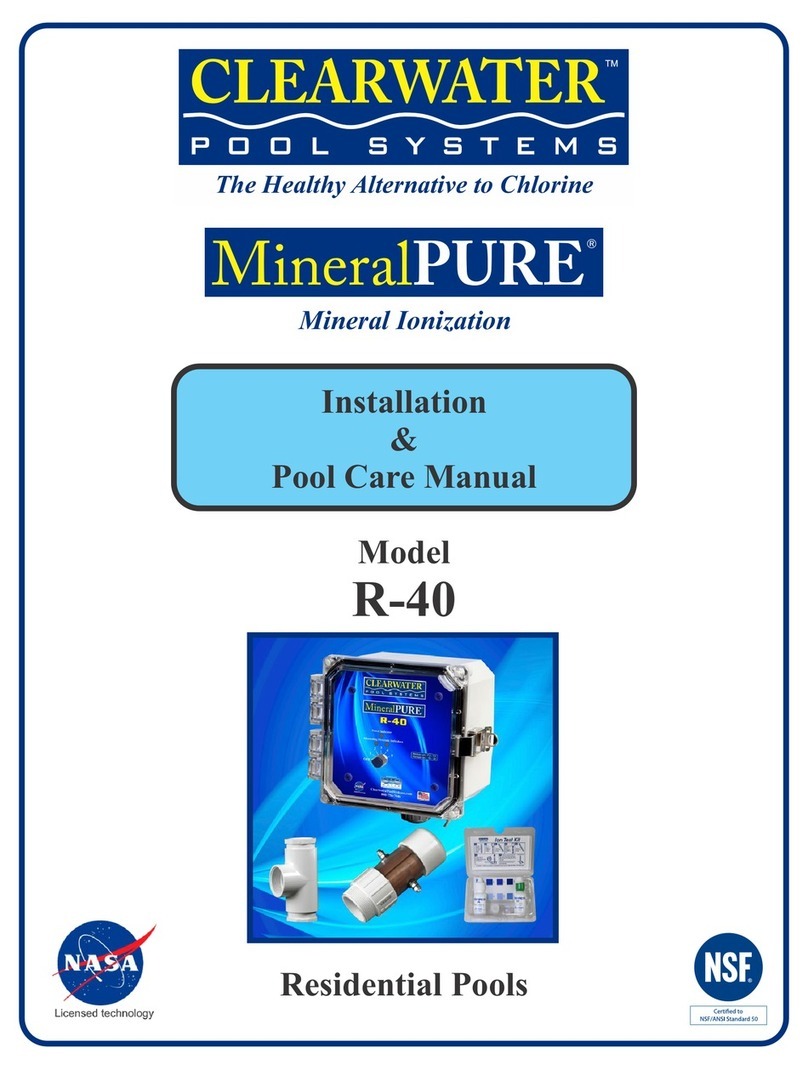 Clear Water R-40 User manual