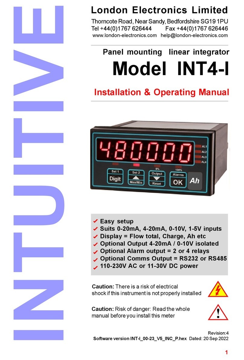 London Electronics INTUITIVE INT4-I Installation instructions