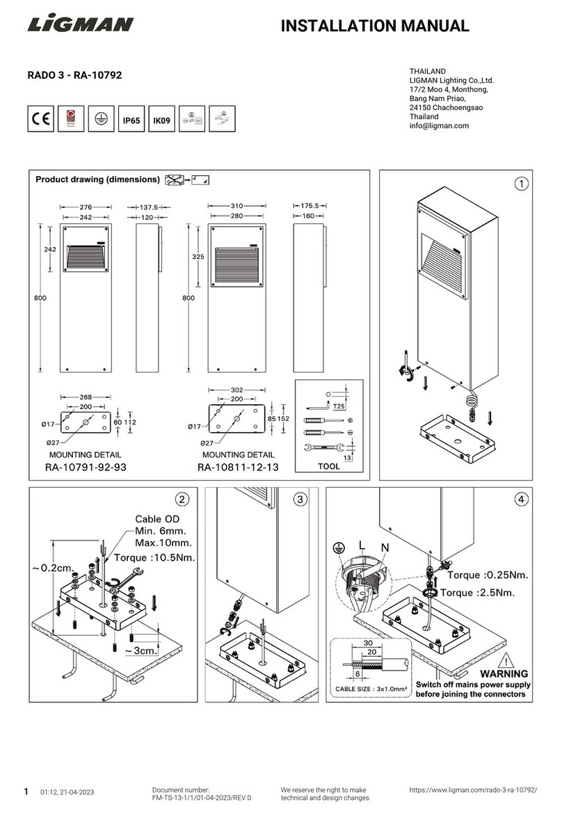 LIGMAN RA-10792 installation manual LIGMAN RA-10792 installation manual