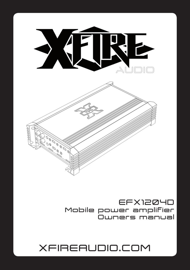 XFIRE AUDIO EFX1204D owner's manual