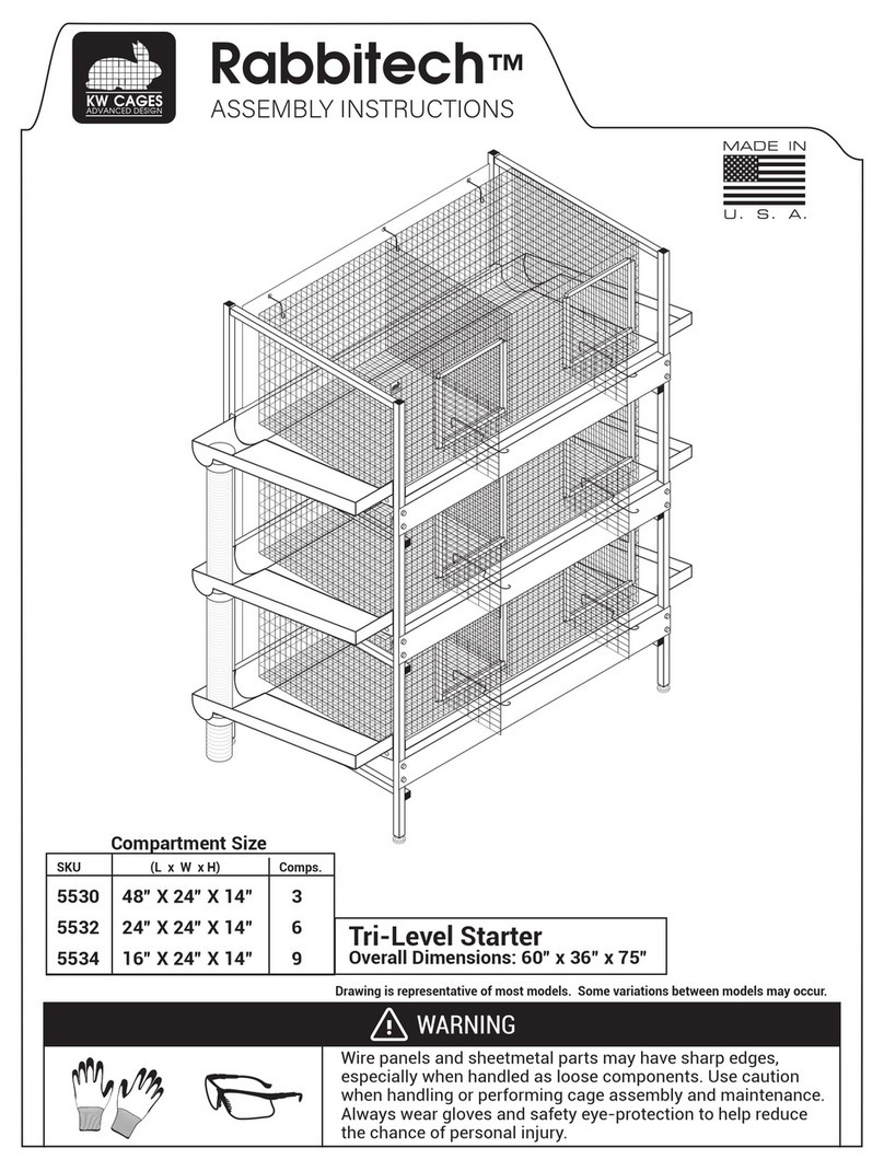 KW Cages Rabbitech 5530 Assembly instructions
