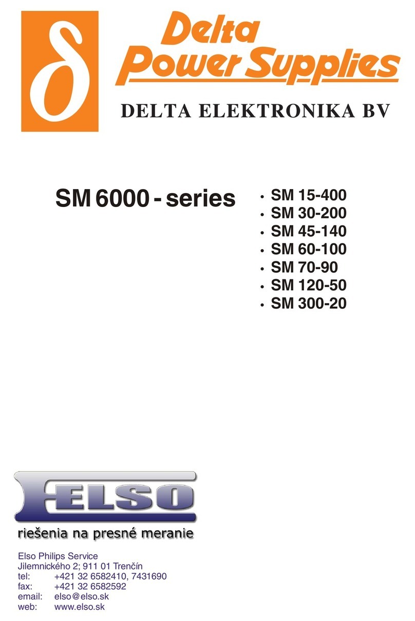 Delta Elektronika SM 30-200 manual