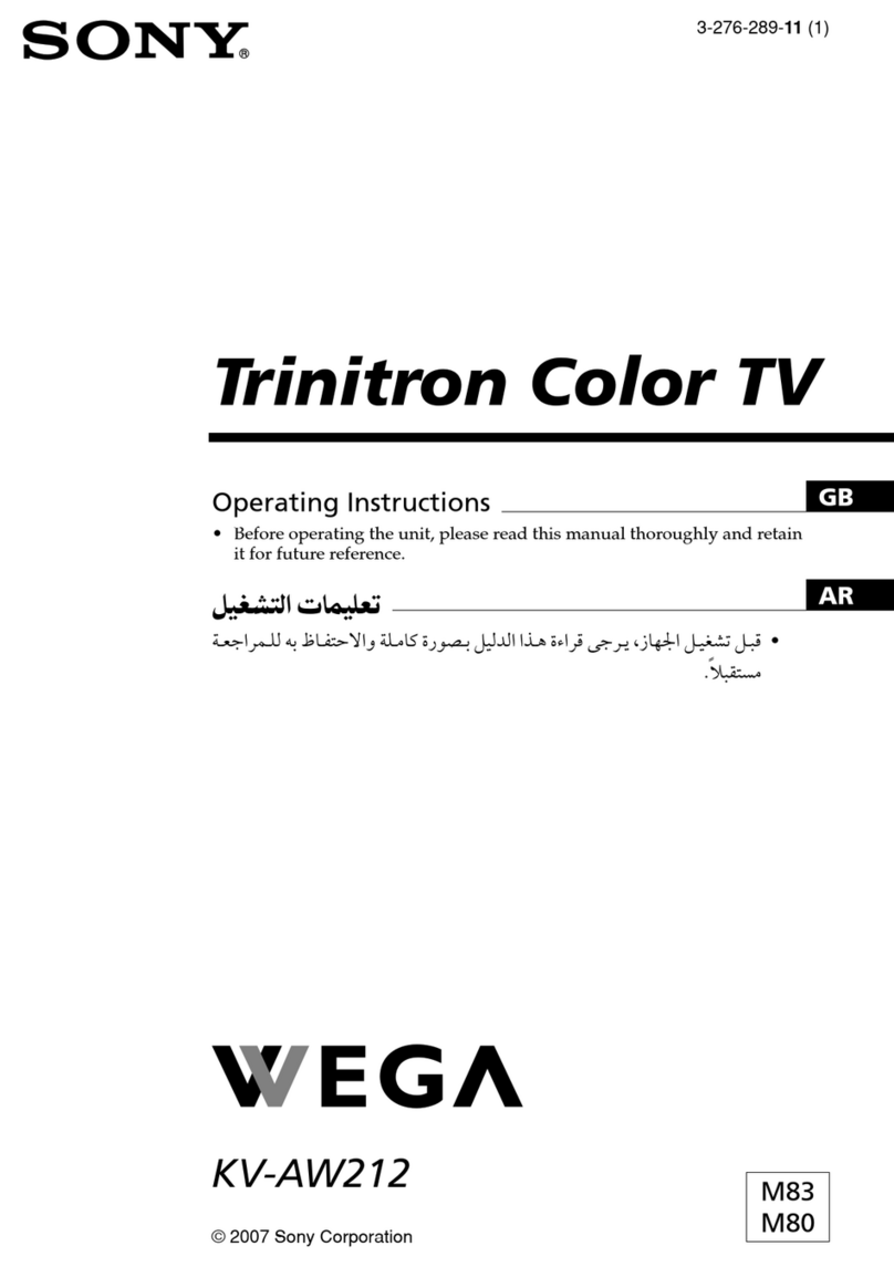 Sony wega kv-aw212 User manual