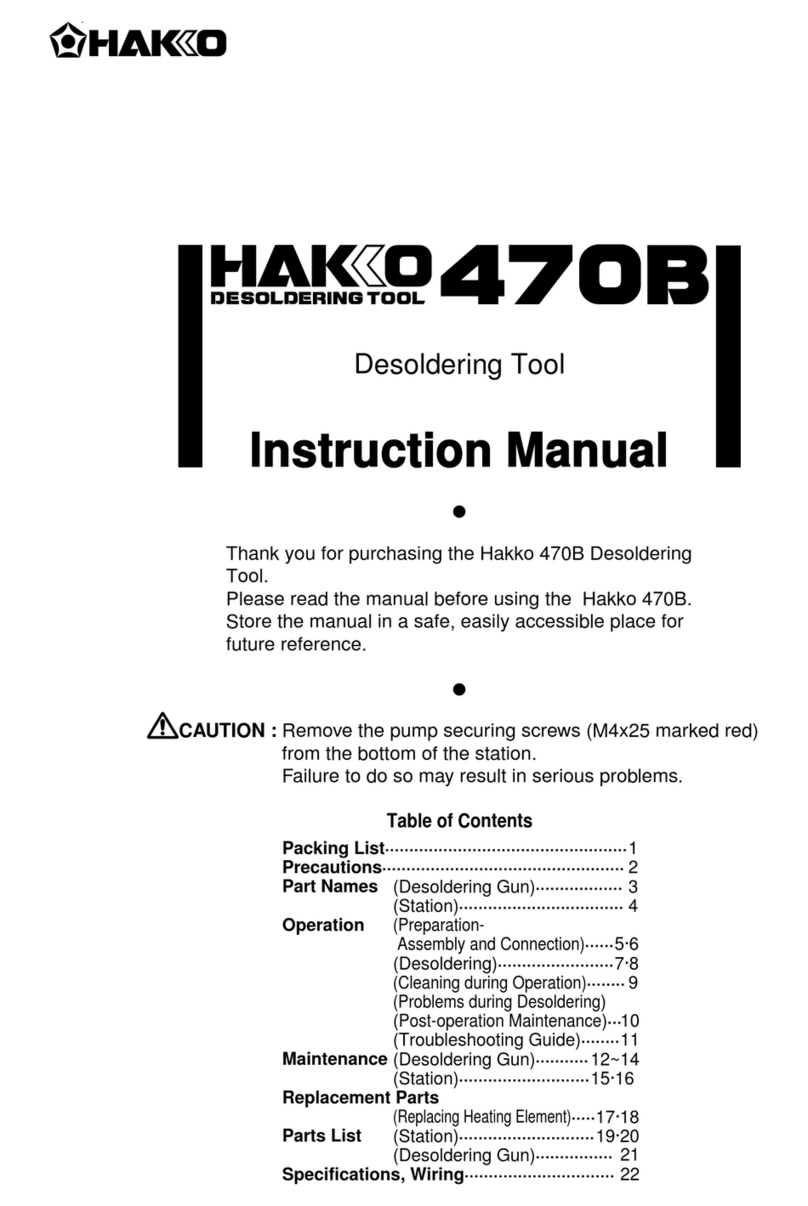 Hakko Electronics 470B instruction manual