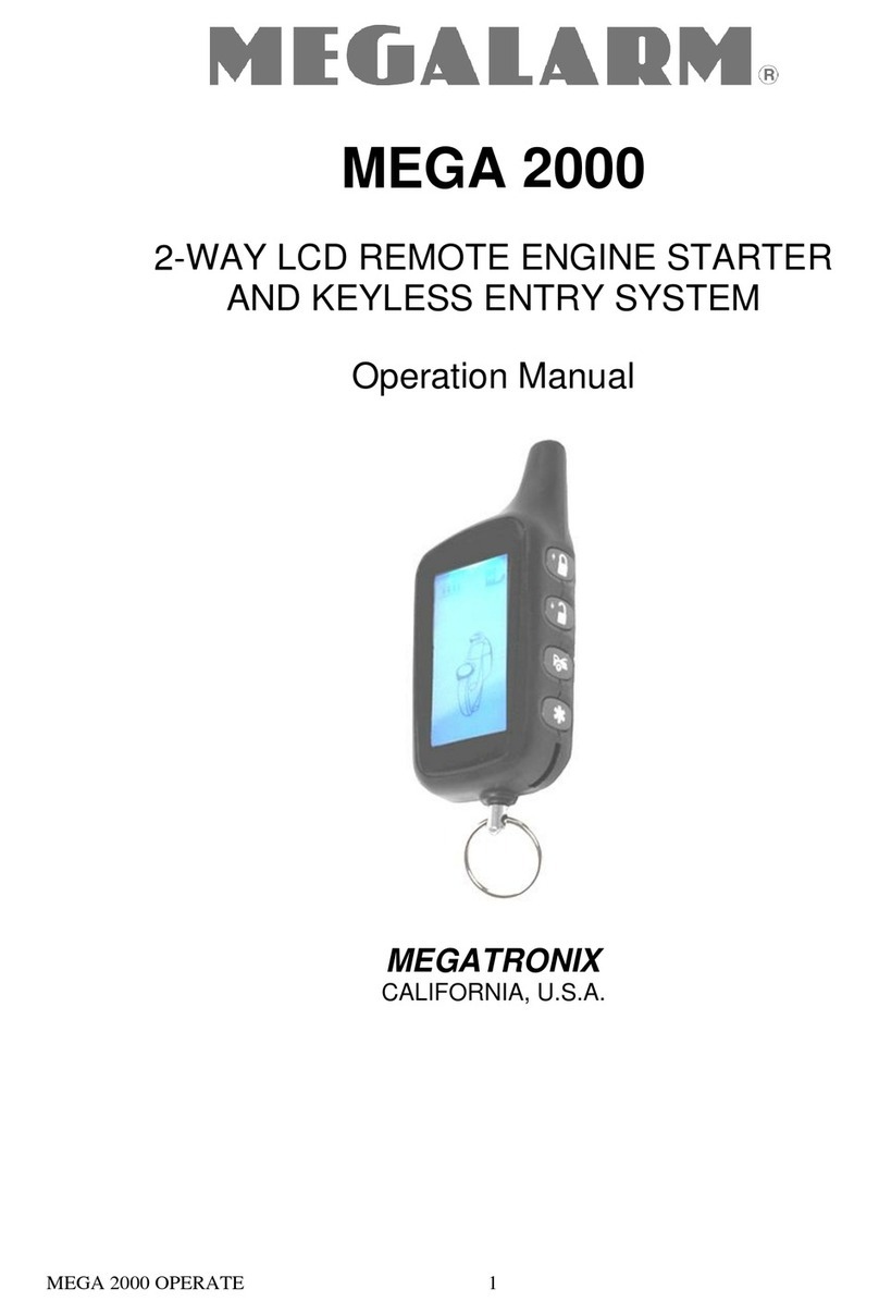 MEGATRONIX MEGALARM MEGA 2000 Operation manual MEGATRONIX MEGALARM MEGA 2000 Operation manual