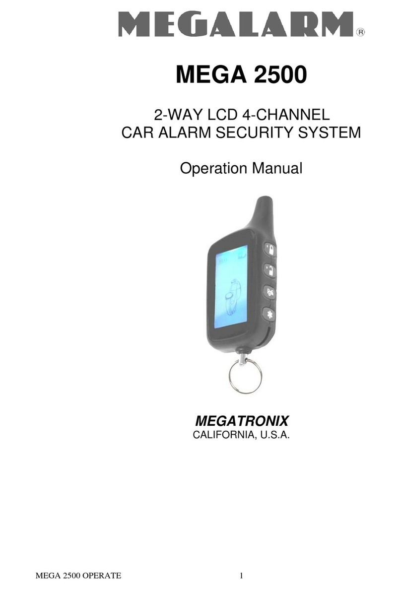 MEGATRONIX Megalarm MEGA 2500 User manual