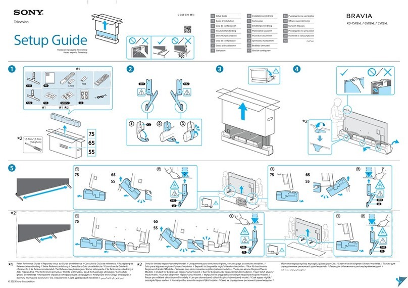 Sony BRAVIA 65X8 L Series User manual