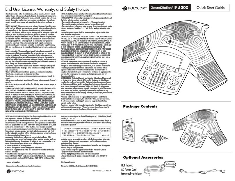 Polycom SoundStation IP 5000 User manual