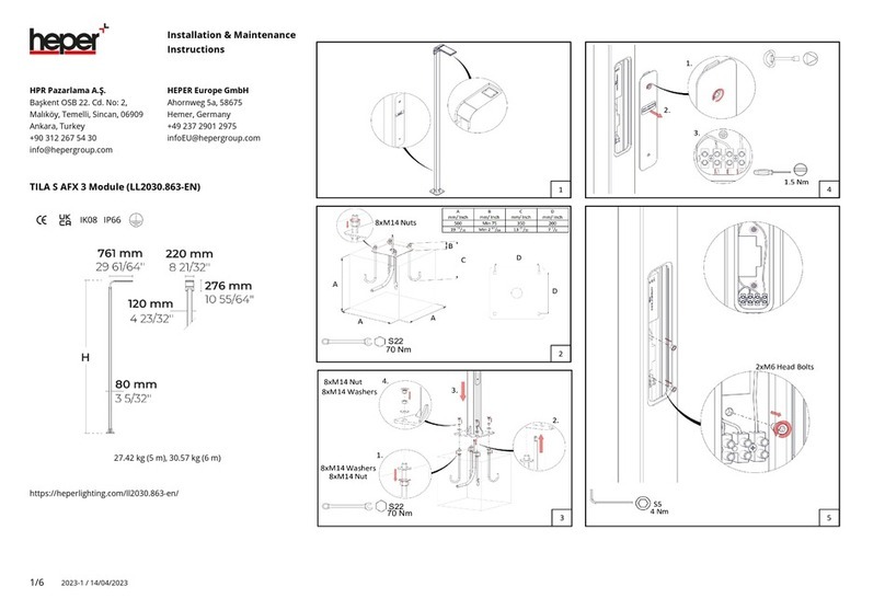 HEPER TILA S AFX 3 Module Installation and operating instructions