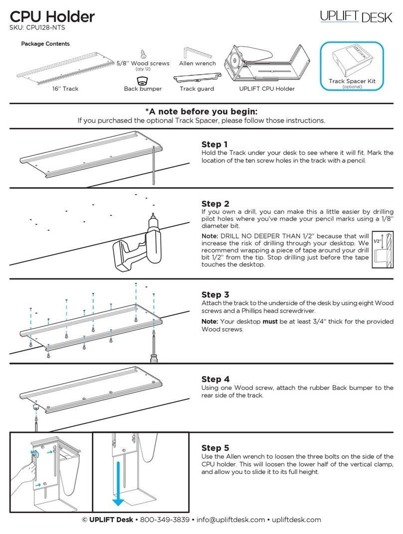 Uplift Desk CPU128-NTS User manual Uplift Desk CPU128-NTS User manual