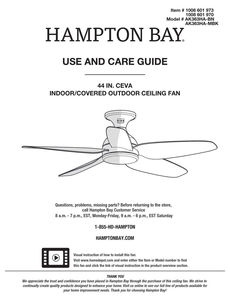 HAMPTON BAY CEVA AK363HA-BN User manual
