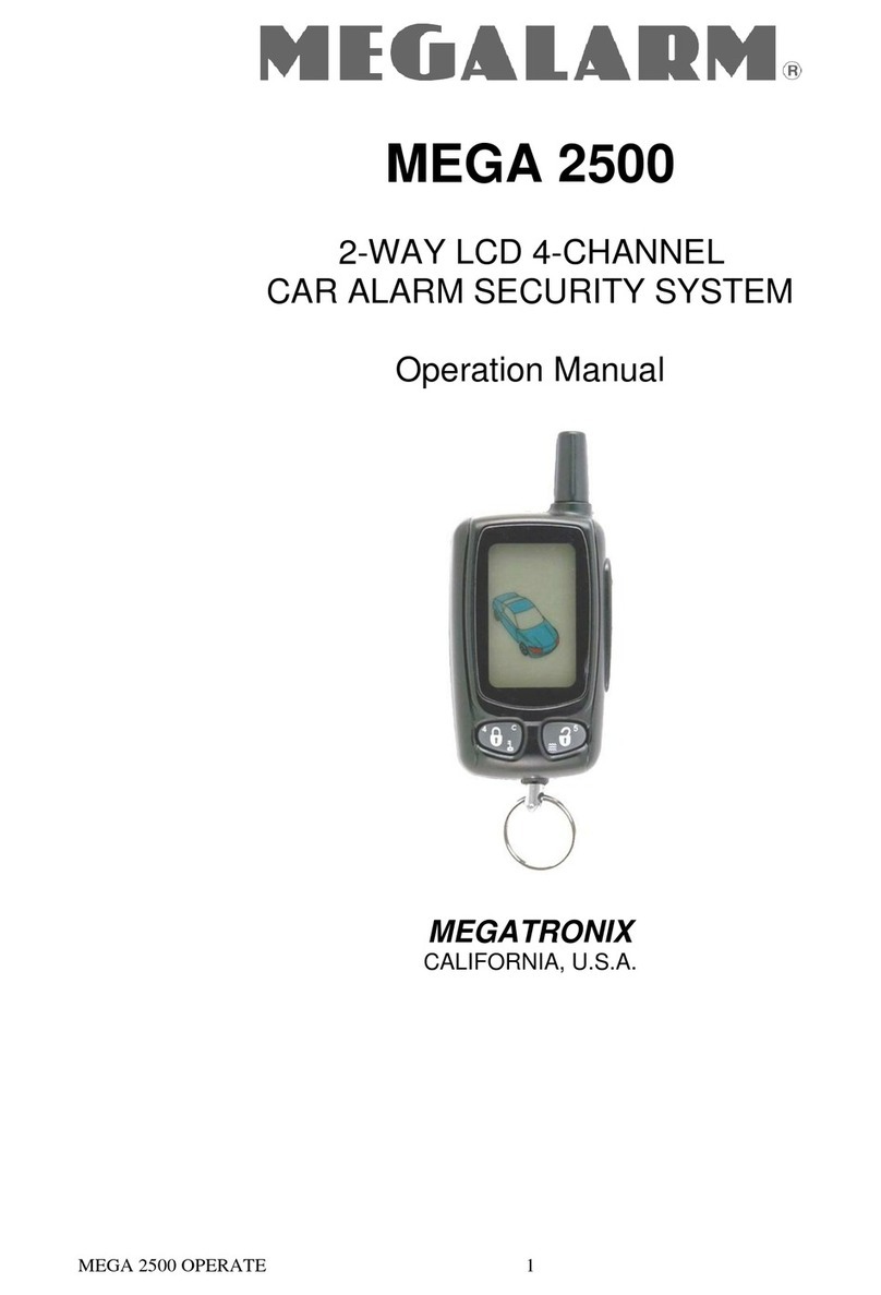 MEGATRONIX Megalarm MEGA 2500 User manual