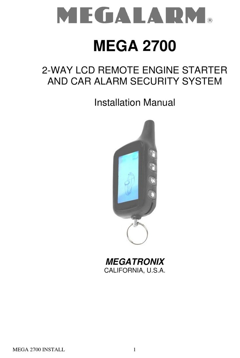 MEGATRONIX MEGALARM MEGA 2700 installation manual