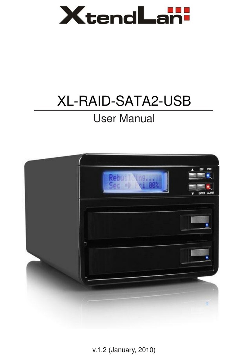 XtendLan XL-RAID-SATA2-USB user manual