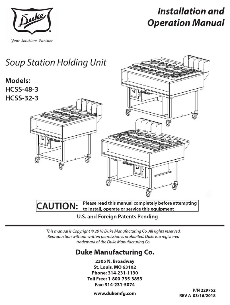 Duke HCSS-48-3 Installation and operation manual