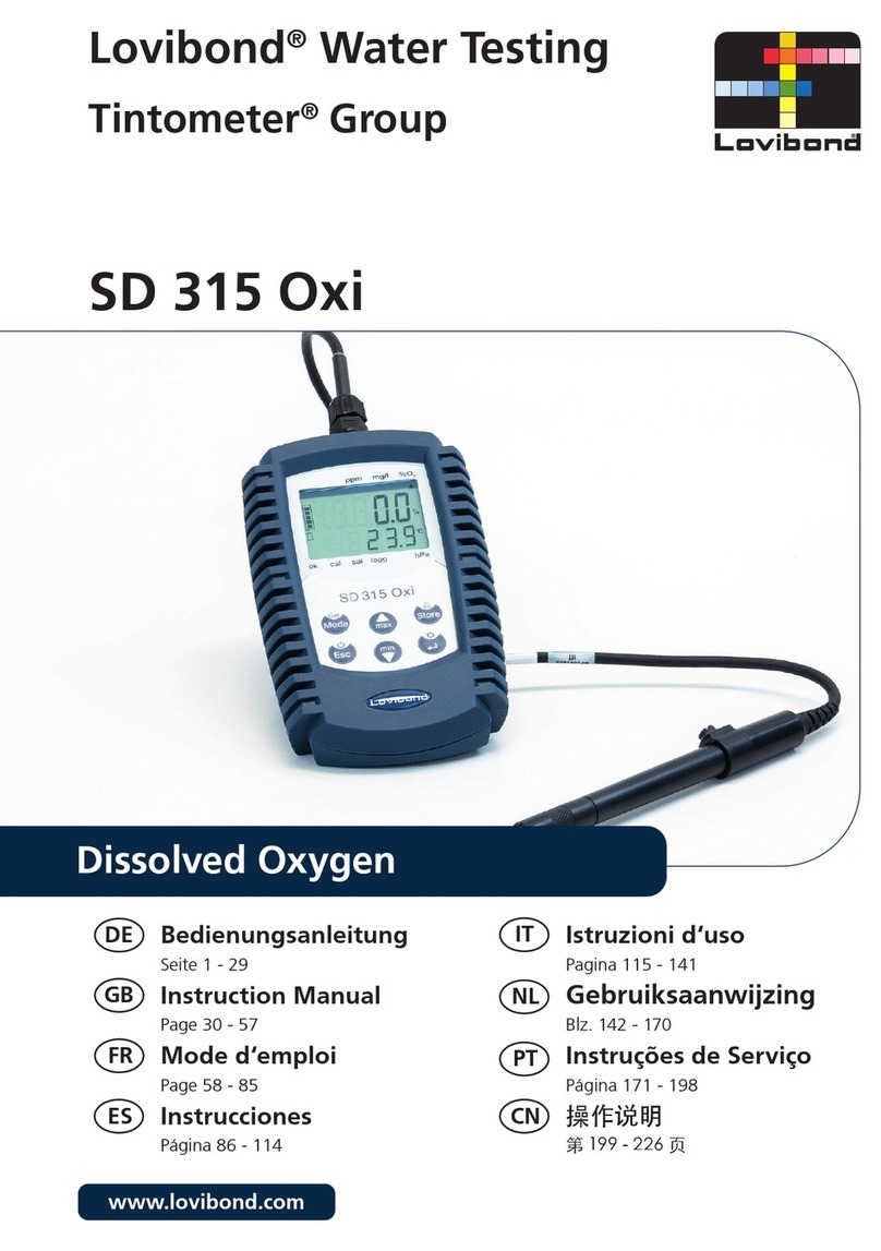 Tintometer Lovibond SD 315 Oxi instruction manual