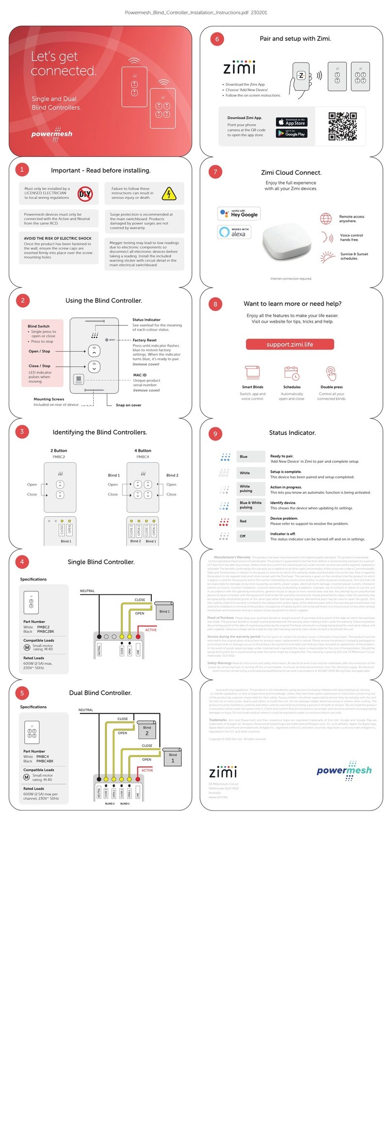 powermesh PMBC2 manual