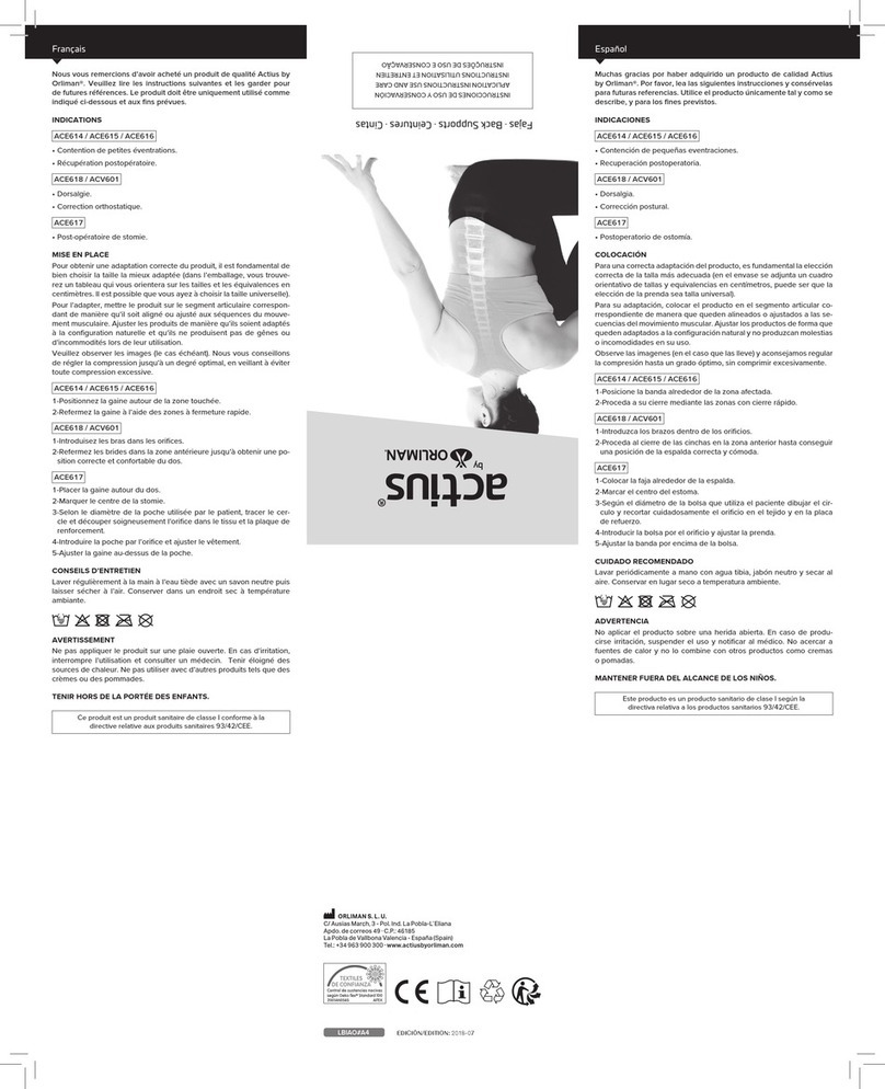 Orliman ACE614 User manual