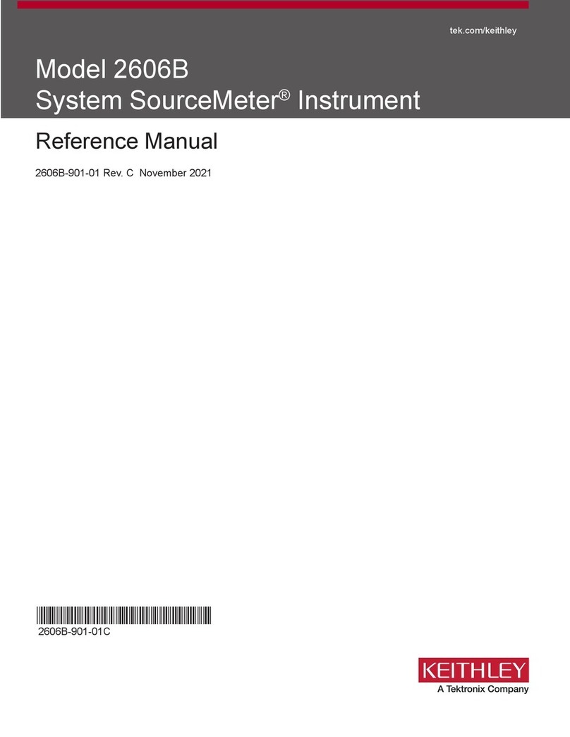 Tektronix KEITHLEY SourceMeter 2606B User manual
