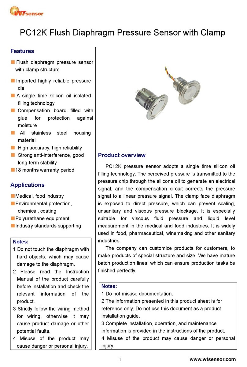WT sensor PC12K User manual