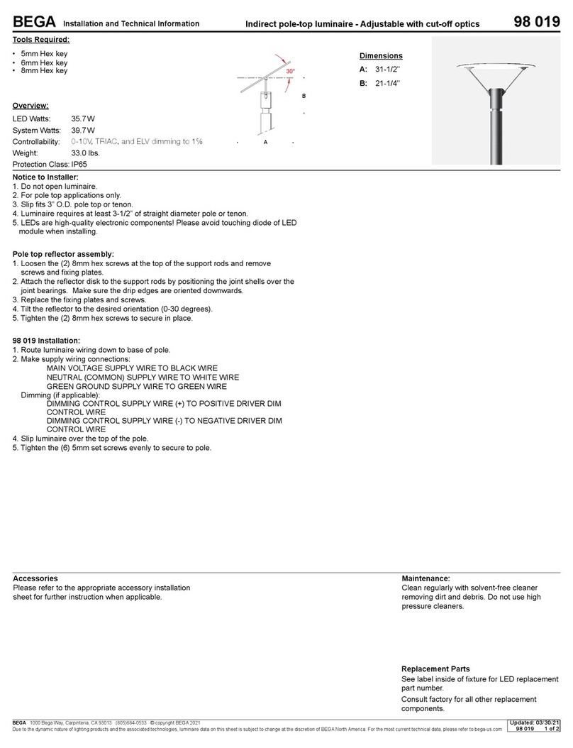 BEGA 98 019 Manual