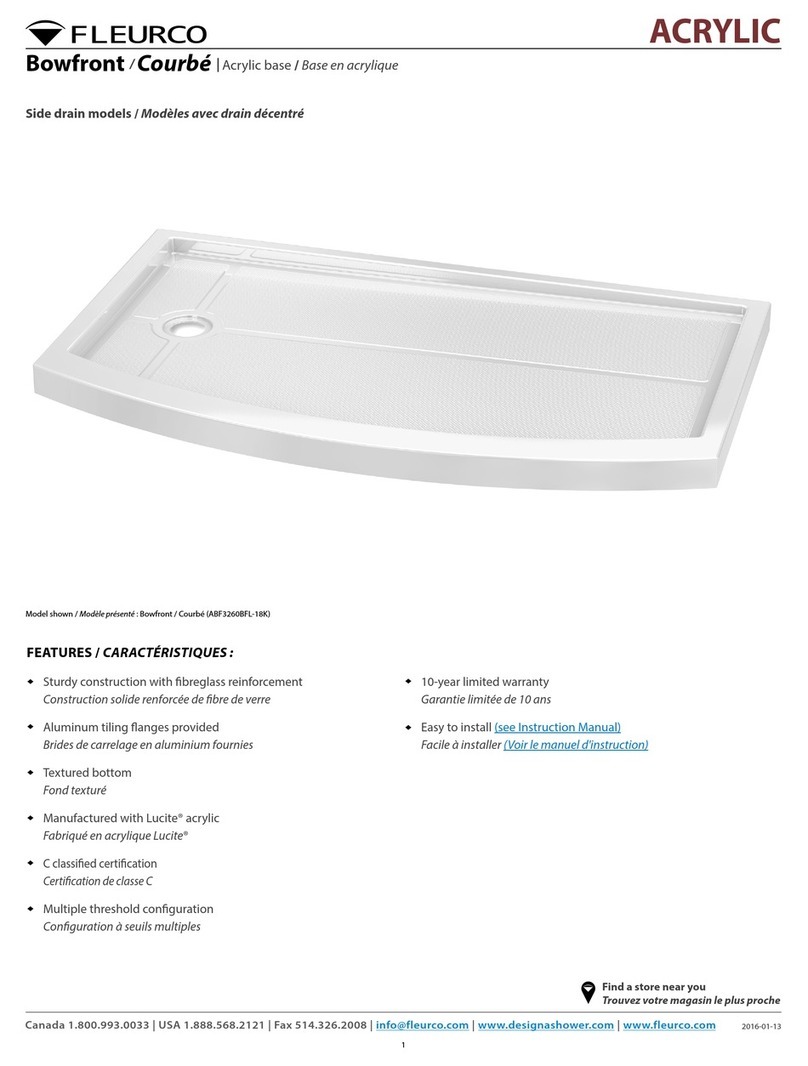 Fleurco ACRYLIC User manual