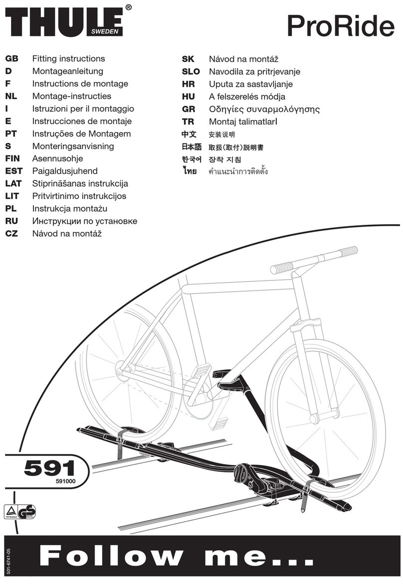 Thule ProRide 591 User manual