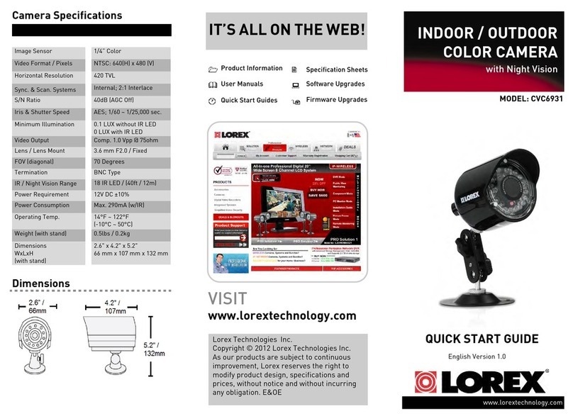 Lorex CVC6931 User manual