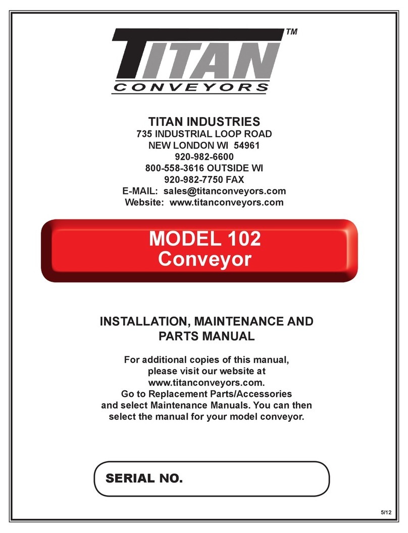 Titan 102 Installation, Maintenance, and Parts Manual