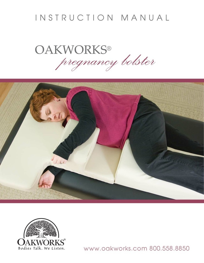 OAKWORKS pregnancy bolster instruction manual