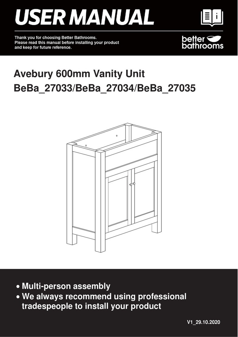 Better Bathrooms Avebury BeBa 27033 user manual