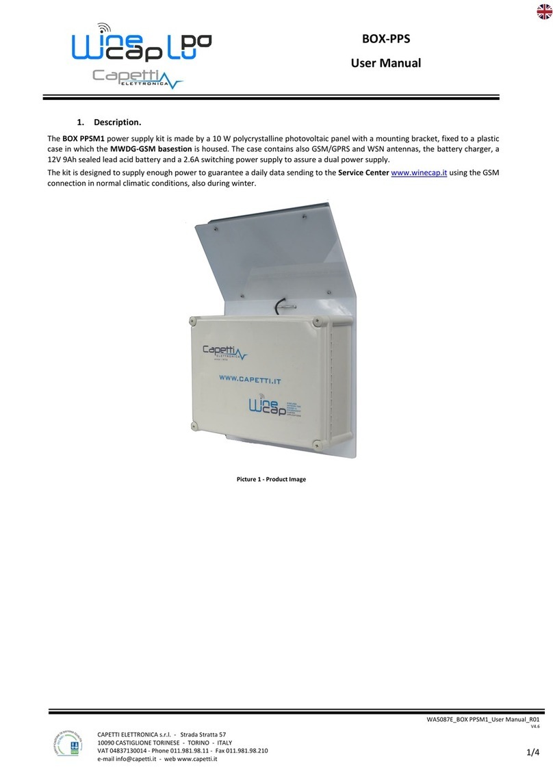 Capetti Elettronica Winecap BOX-PPS user manual