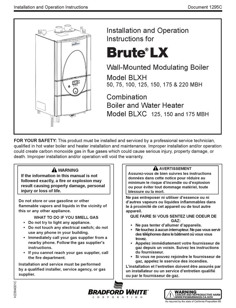 Bradford White Brute LX Installation and operation instruction