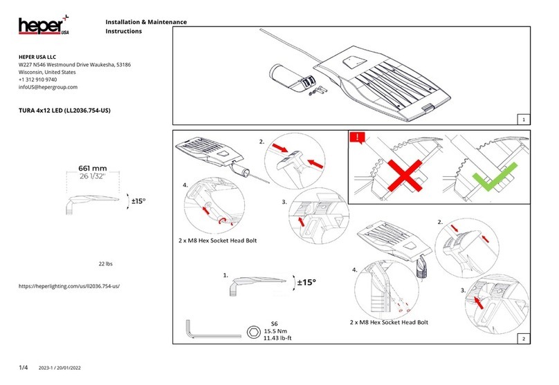 HEPER TURA 4x12 LED Installation and operating instructions