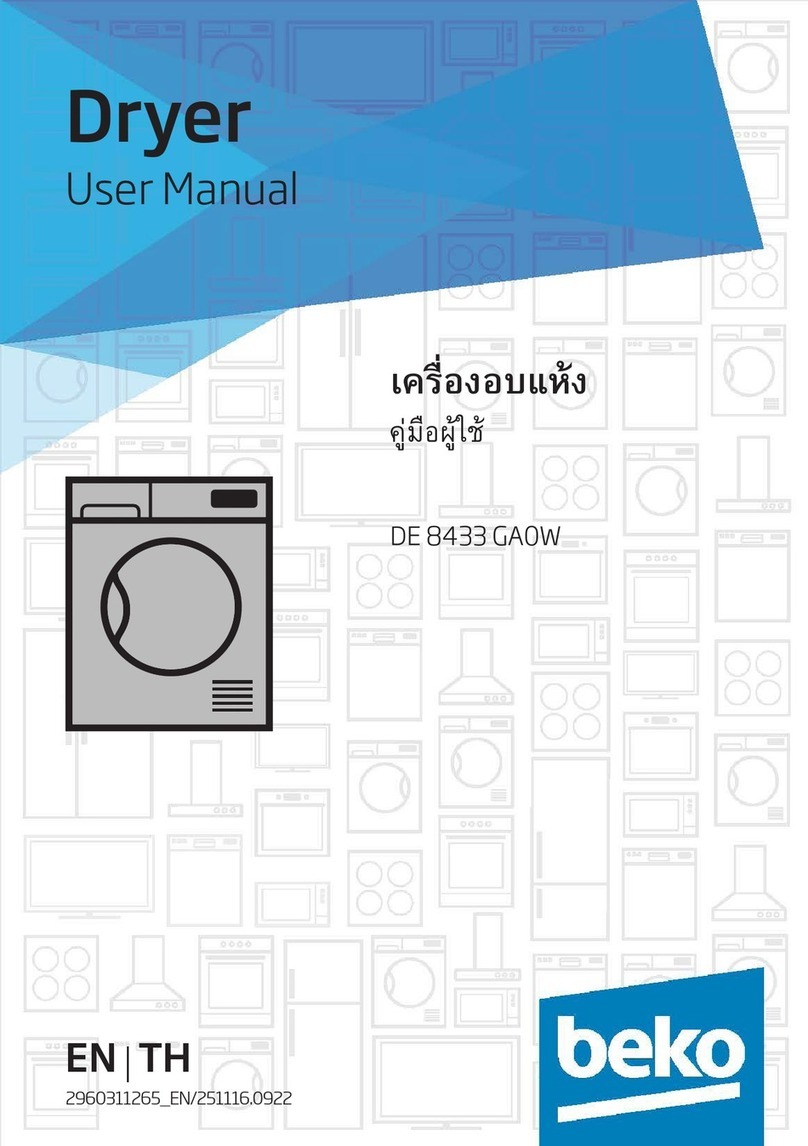 Beko DE 8433 GA0W user manual