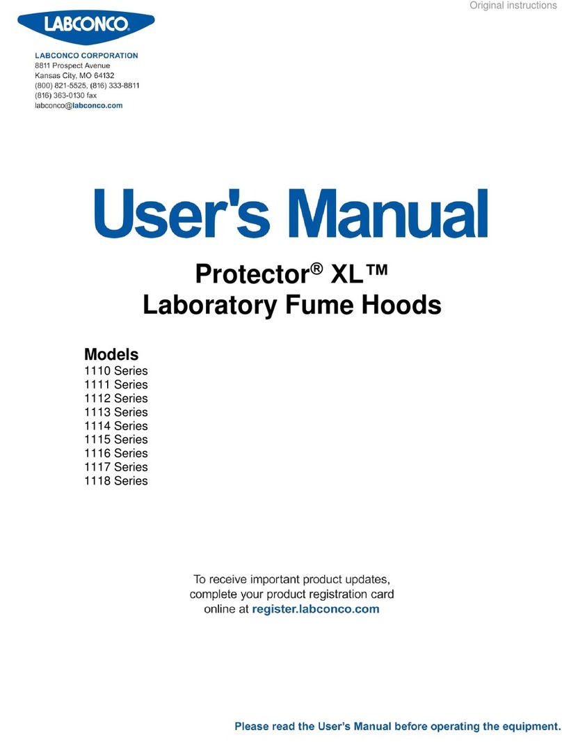 Labconco Protector XL 1110 Series user manual