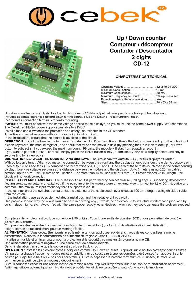 CEBEK CD-12 User manual